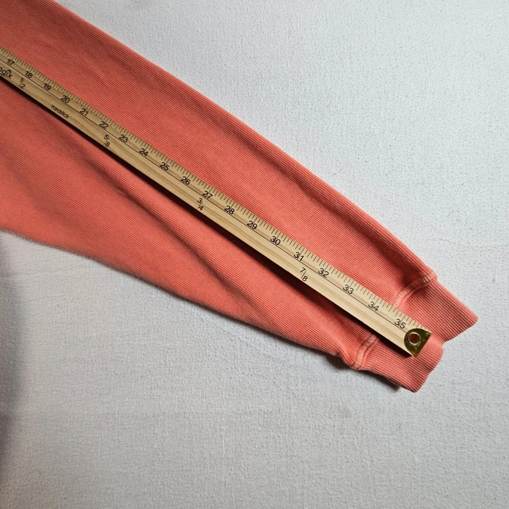 Tommy Bahama Pullover Mens 3XL Coral Orange Quarter Zip Ribbed Cotton TB21966